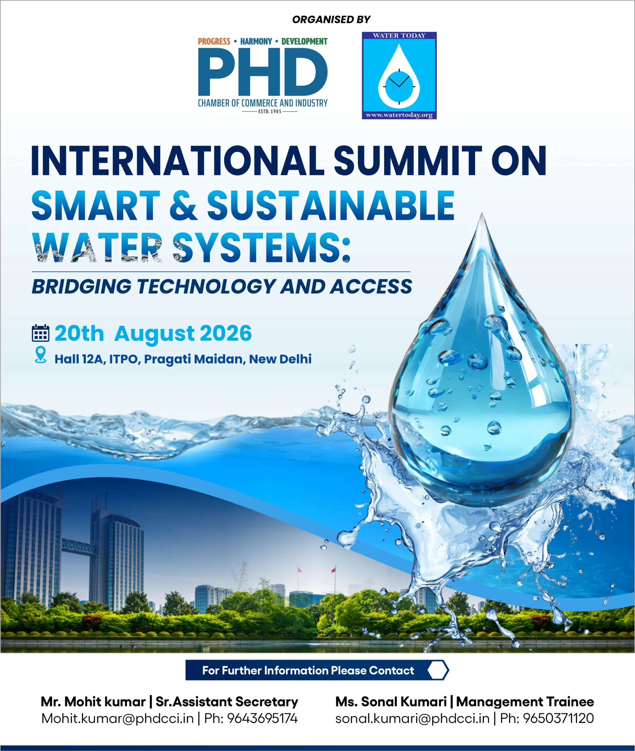 International Summit on Smart and Sustainable Water system
