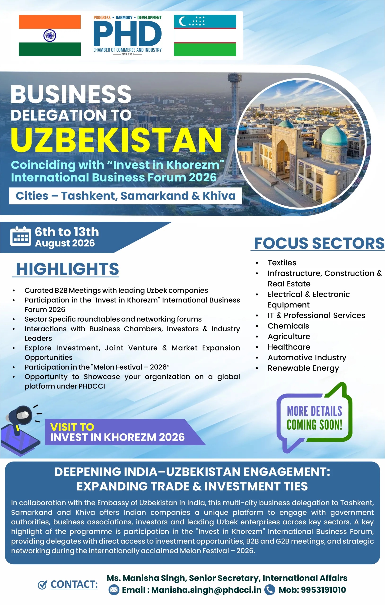 Business Delegation to Uzbekistan