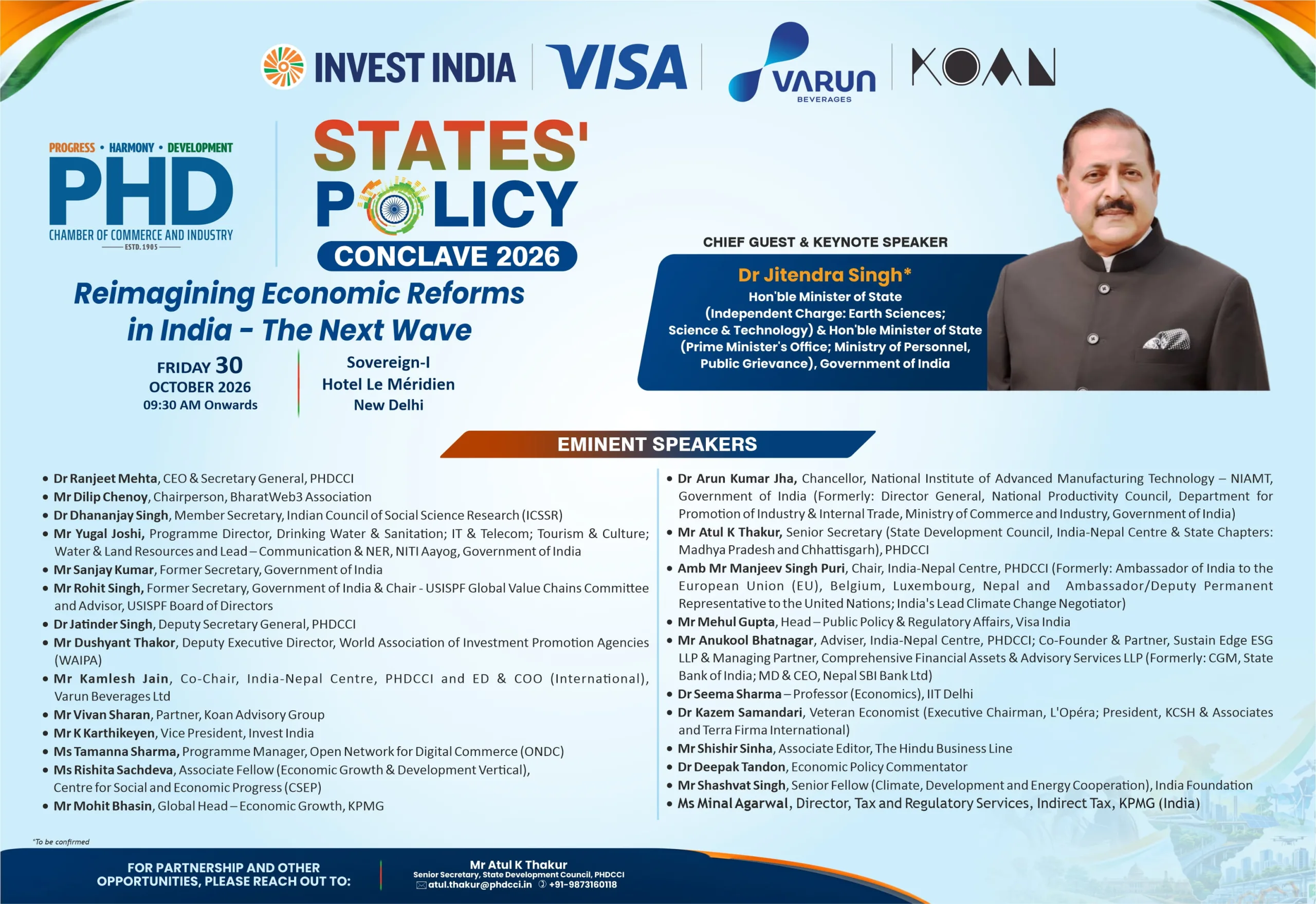 States’ Policy Conclave 2026